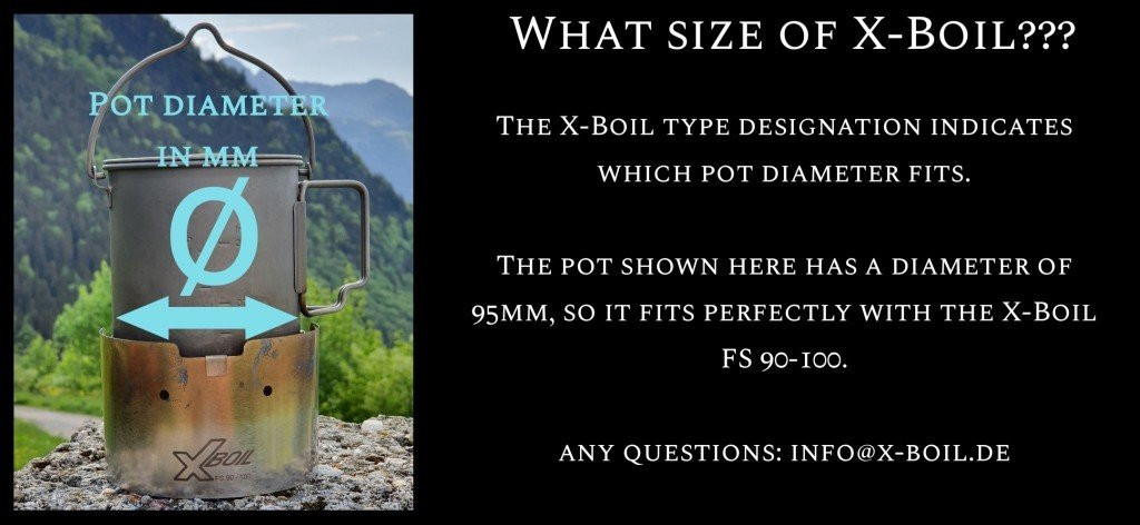 X-boil　FS 105-115 Standard X-Boil alcohol stove • Farlite