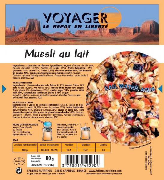 Muesli with milk - Voyager