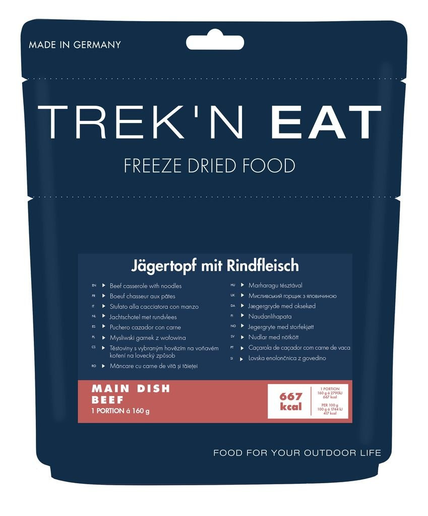 Bœuf chasseur aux pâtes - Trek’n Eat
