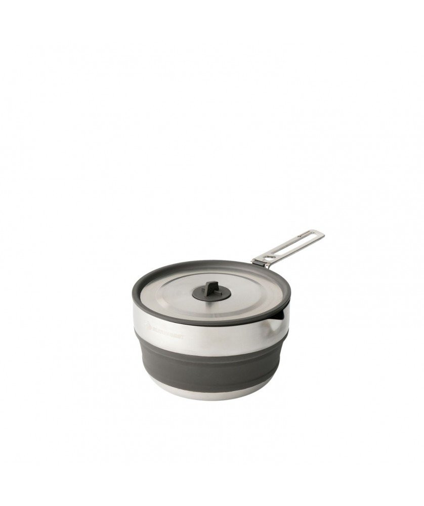 Casserole pliable de camping Sea to Summit Detour Stainless Steel Collapsible Pouring Pot 1,8 L