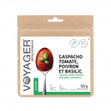 Soupe végétarienne lyophilisée Gaspacho tomate, poivron et basilic - Voyager