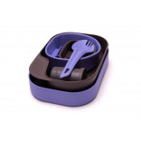 Kit repas de camping légers et compact Wildo Camp-A-Box Complete - Mauve/Blueberry