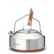 Small camping kettle Campfire Kettle 0.9L Stainless Steel