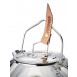 Small camping kettle Campfire Kettle 0.9L Stainless Steel