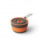 Popote in hard anodised aluminium and silicone Sea To Summit Frontier UL Collapsible Pot 1 L - Orange